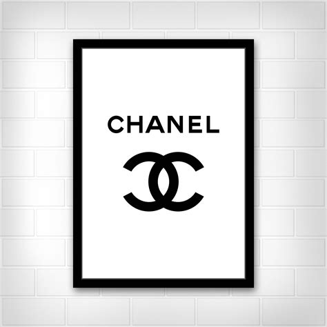 cheap chanel posters|black and white chanel poster.